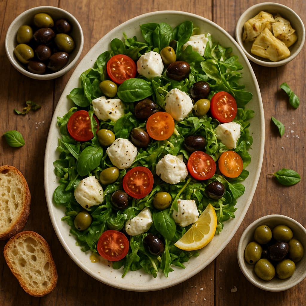 Salate und Antipasti